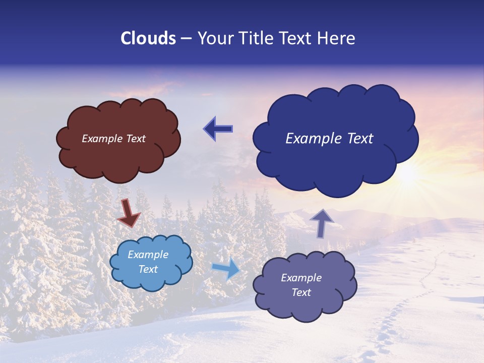 Park Tree Snowy PowerPoint Template