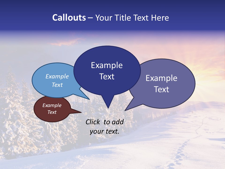 Park Tree Snowy PowerPoint Template