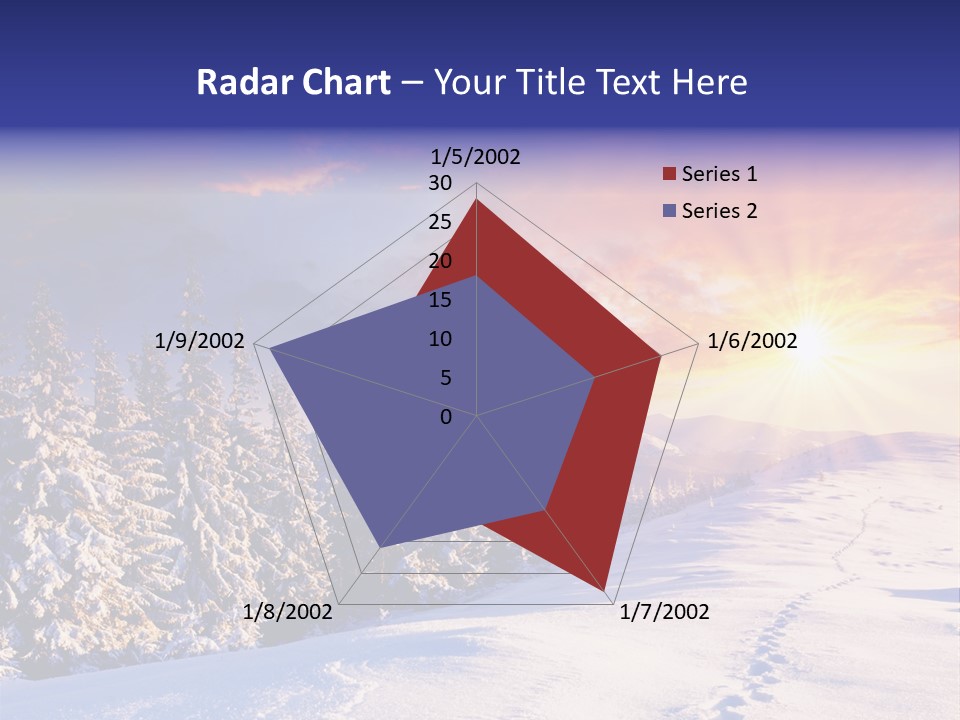 Park Tree Snowy PowerPoint Template