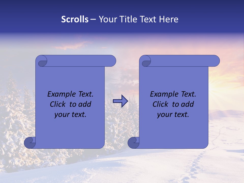 Park Tree Snowy PowerPoint Template