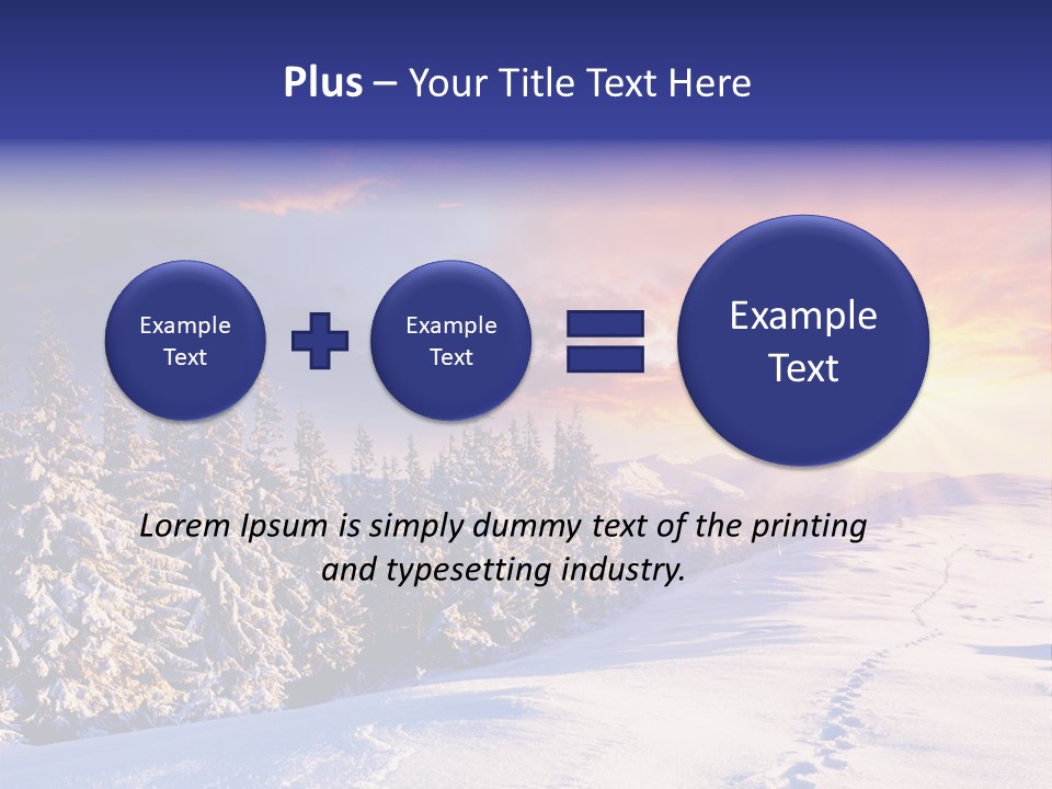 Park Tree Snowy PowerPoint Template