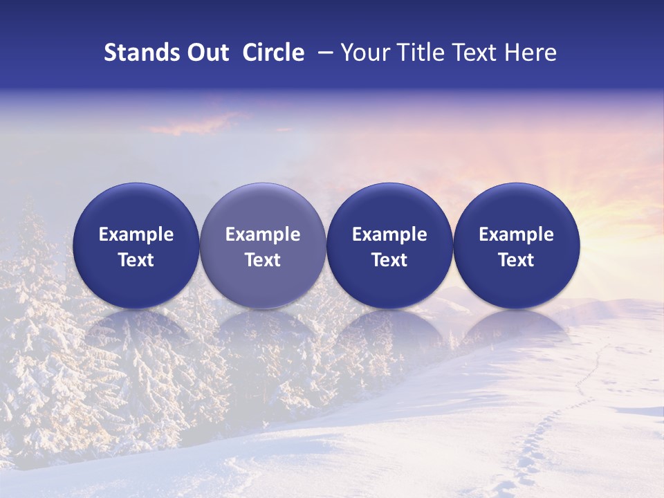 Park Tree Snowy PowerPoint Template