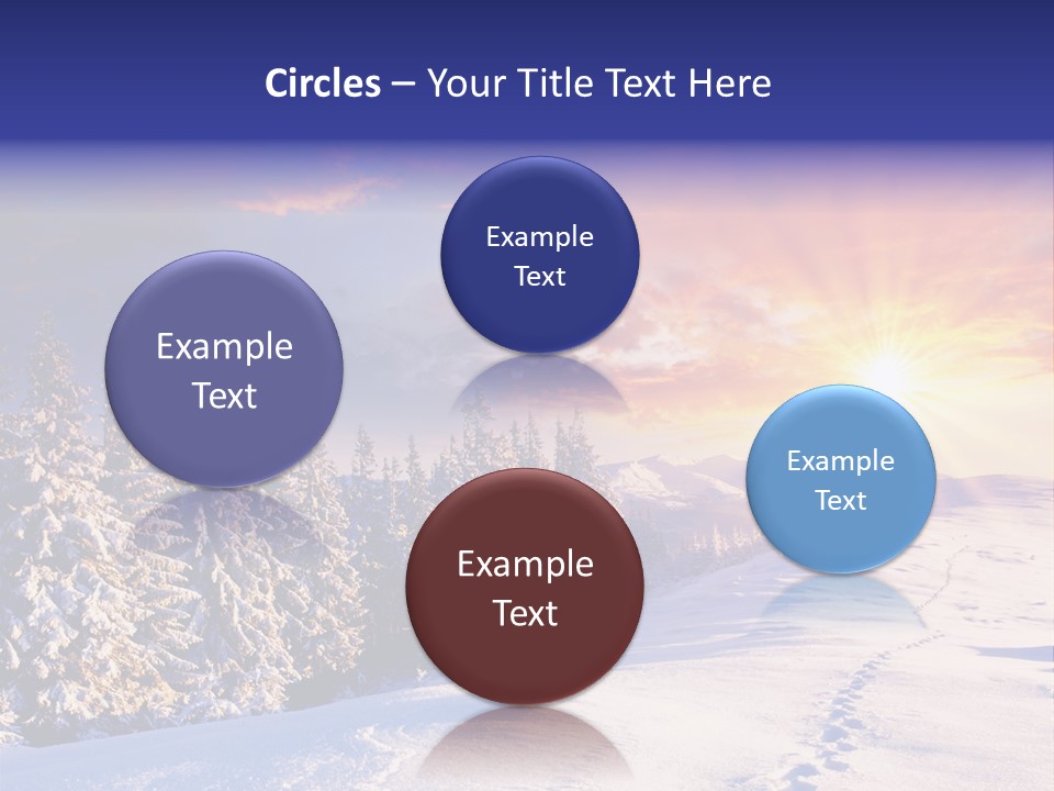 Park Tree Snowy PowerPoint Template