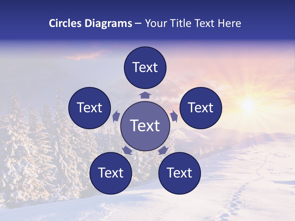 Park Tree Snowy PowerPoint Template