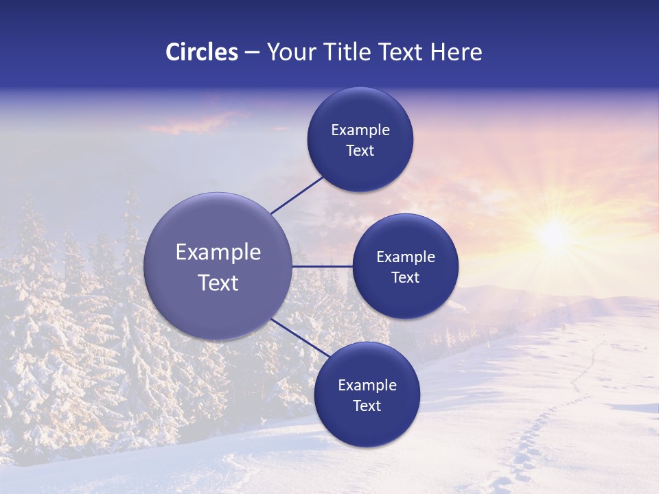 Park Tree Snowy PowerPoint Template