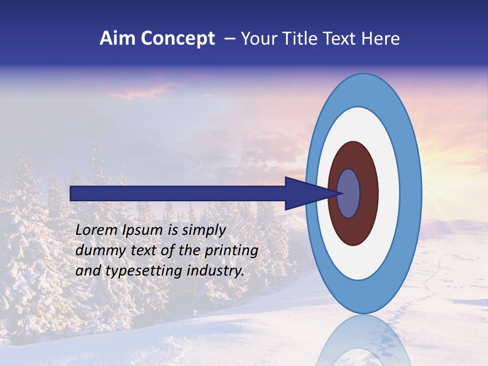 Park Tree Snowy PowerPoint Template