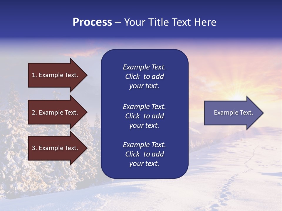 Park Tree Snowy PowerPoint Template
