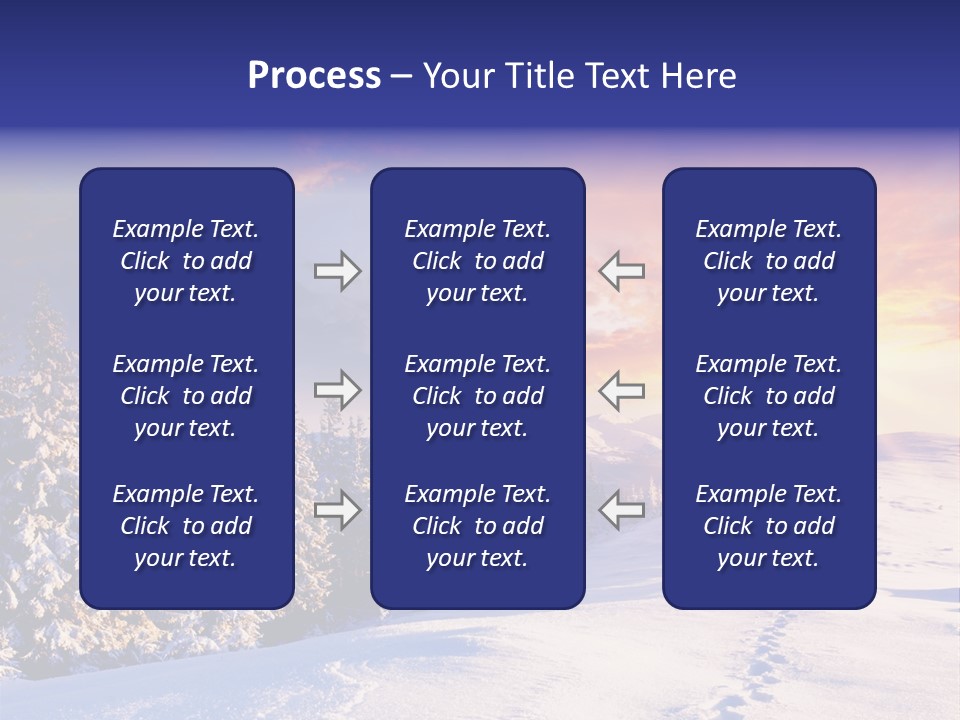 Park Tree Snowy PowerPoint Template