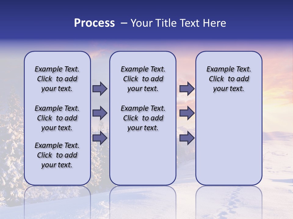 Park Tree Snowy PowerPoint Template