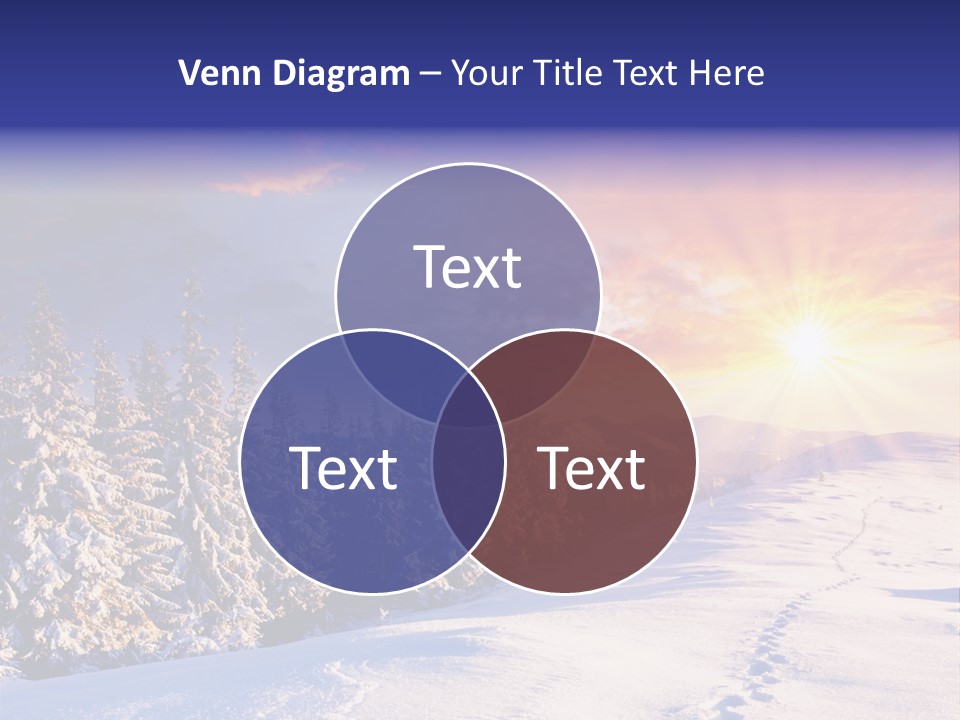 Park Tree Snowy PowerPoint Template