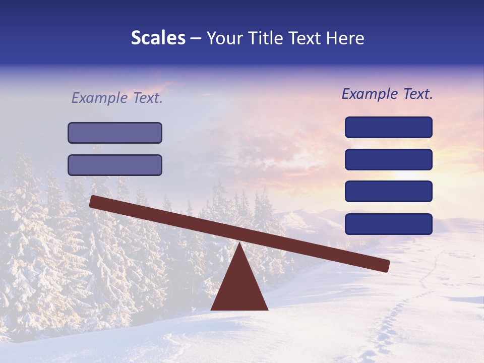 Park Tree Snowy PowerPoint Template