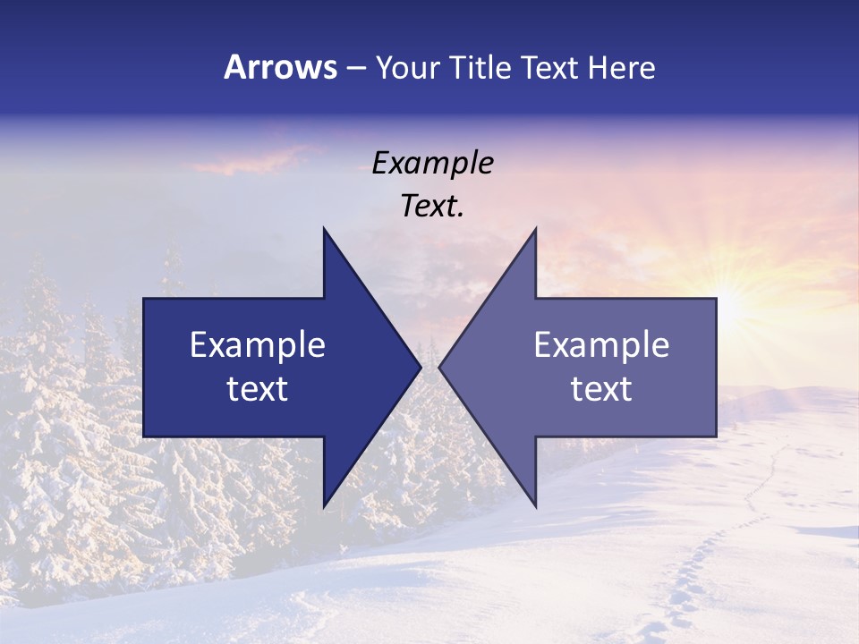 Park Tree Snowy PowerPoint Template