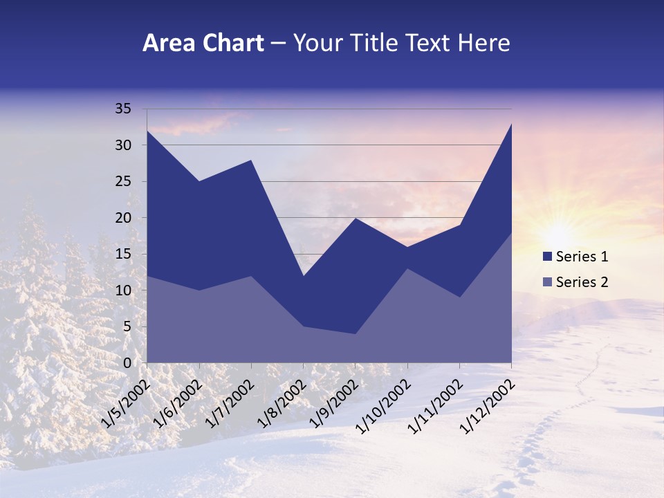 Park Tree Snowy PowerPoint Template