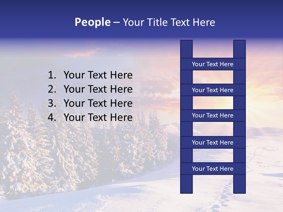 Park Tree Snowy PowerPoint Template