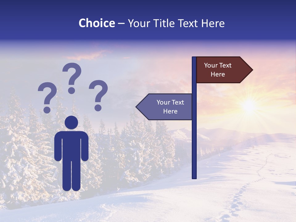 Park Tree Snowy PowerPoint Template
