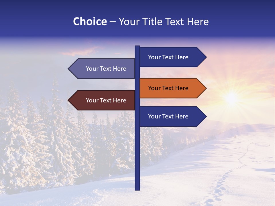 Park Tree Snowy PowerPoint Template