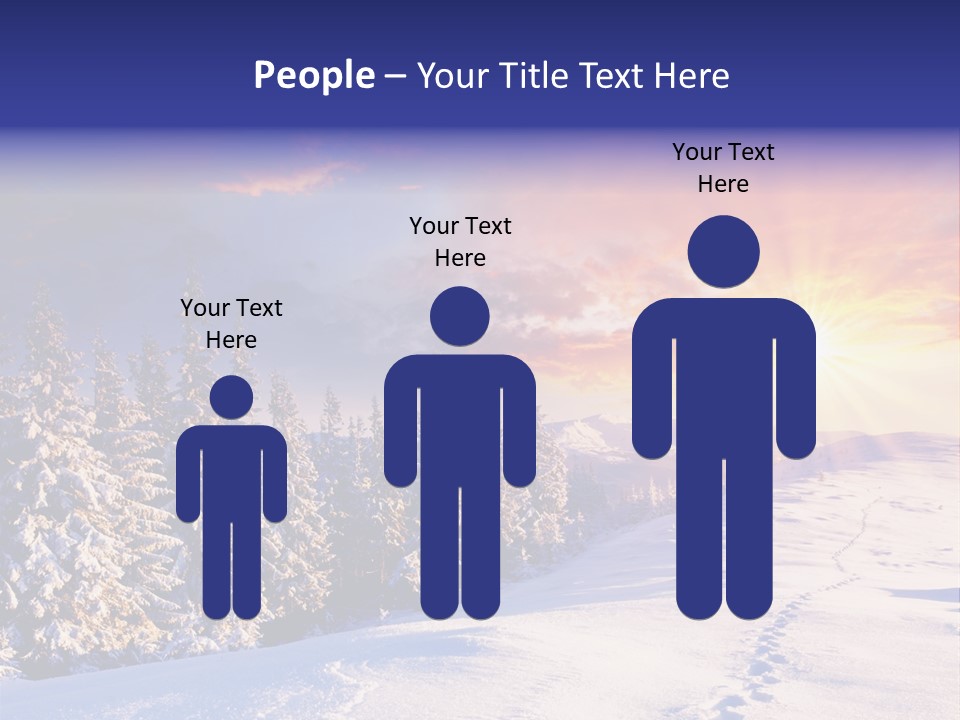 Park Tree Snowy PowerPoint Template