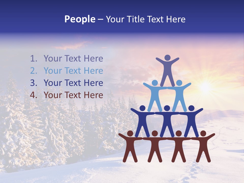 Park Tree Snowy PowerPoint Template
