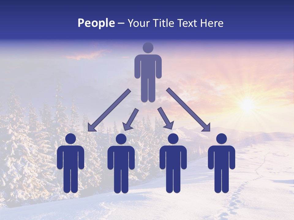 Park Tree Snowy PowerPoint Template