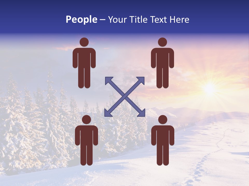 Park Tree Snowy PowerPoint Template