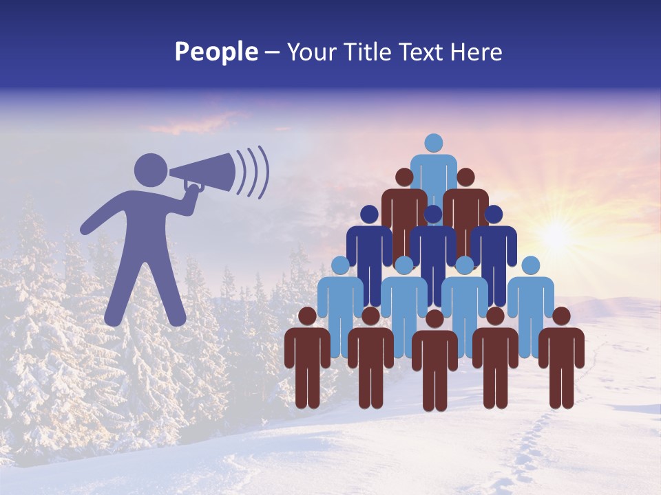 Park Tree Snowy PowerPoint Template