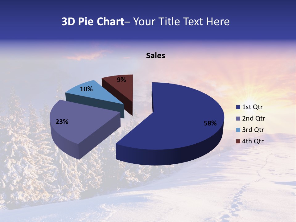 Park Tree Snowy PowerPoint Template
