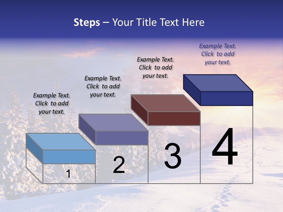 Park Tree Snowy PowerPoint Template