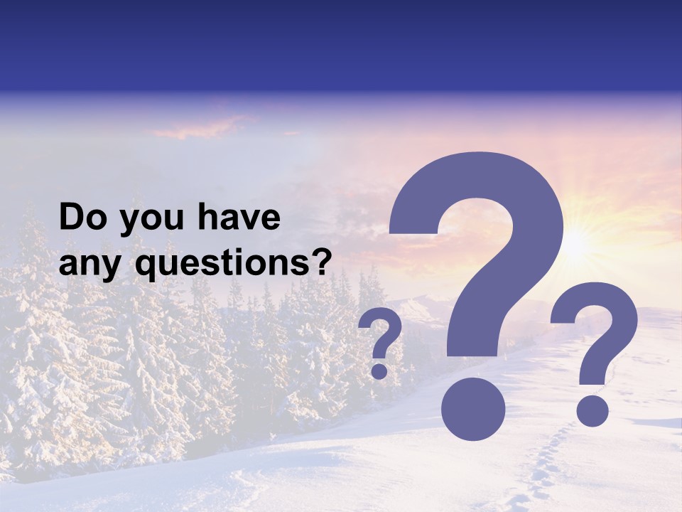 Park Tree Snowy PowerPoint Template