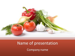 Pepper Garden Red PowerPoint Template