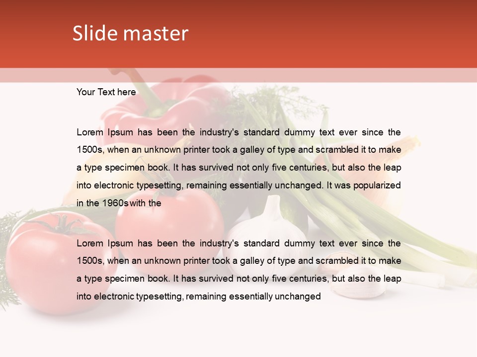Pepper Garden Red PowerPoint Template