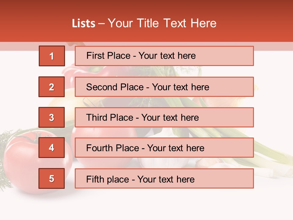 Pepper Garden Red PowerPoint Template