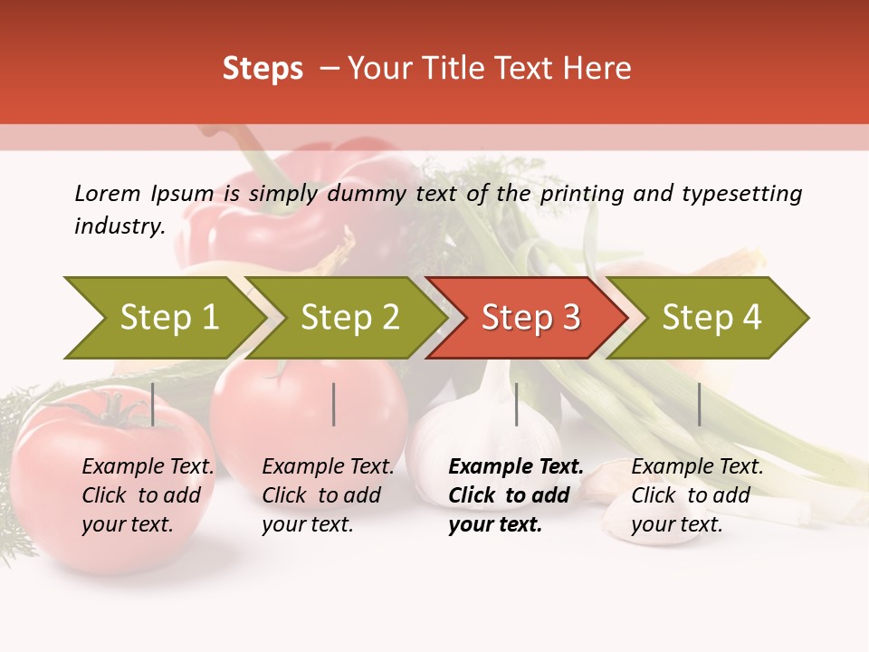 Pepper Garden Red PowerPoint Template