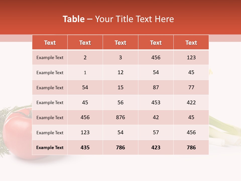 Pepper Garden Red PowerPoint Template