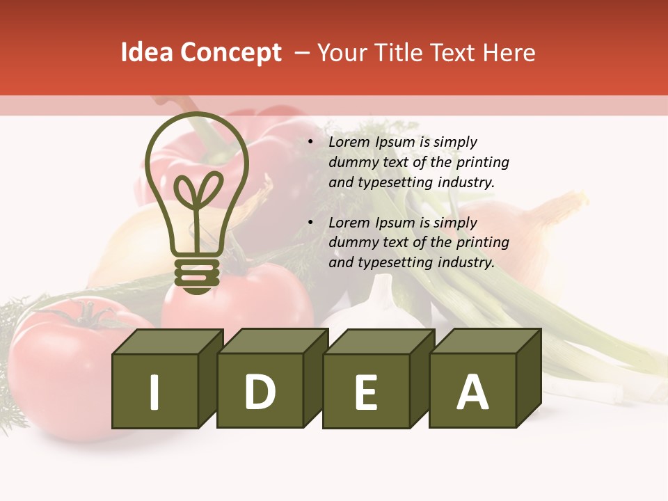 Pepper Garden Red PowerPoint Template