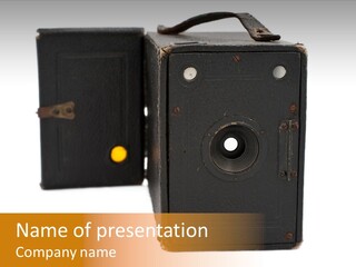 Antique Old School Pinhole PowerPoint Template