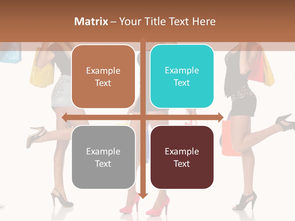 Shop Happy Holding PowerPoint Template