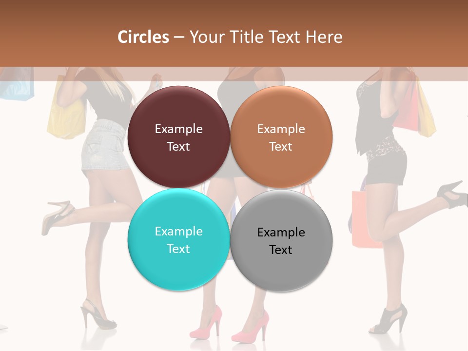 Shop Happy Holding PowerPoint Template