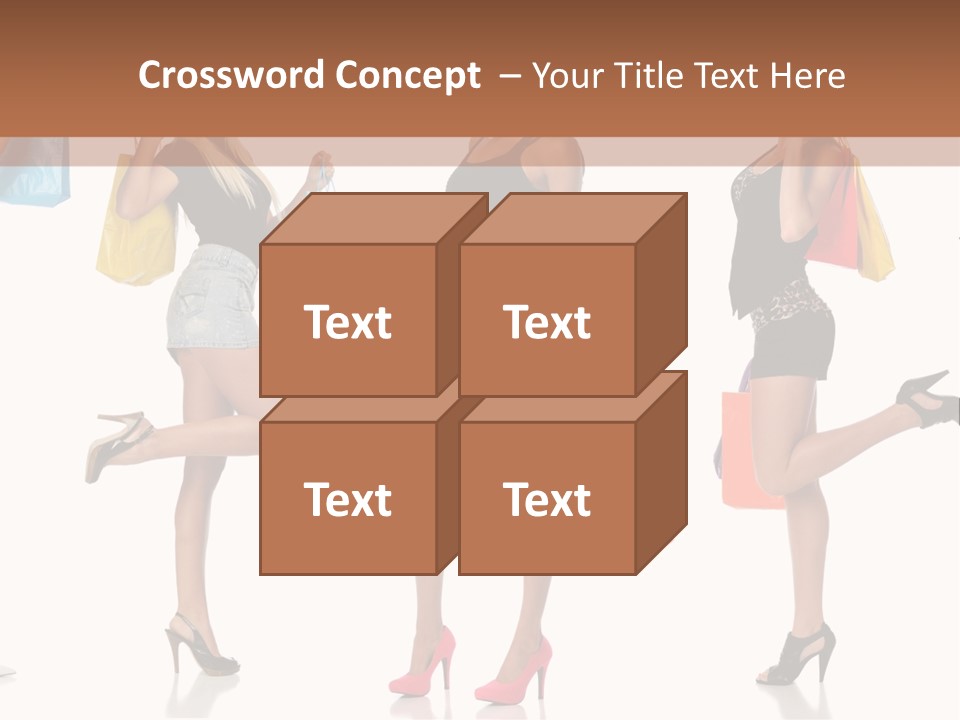 Shop Happy Holding PowerPoint Template