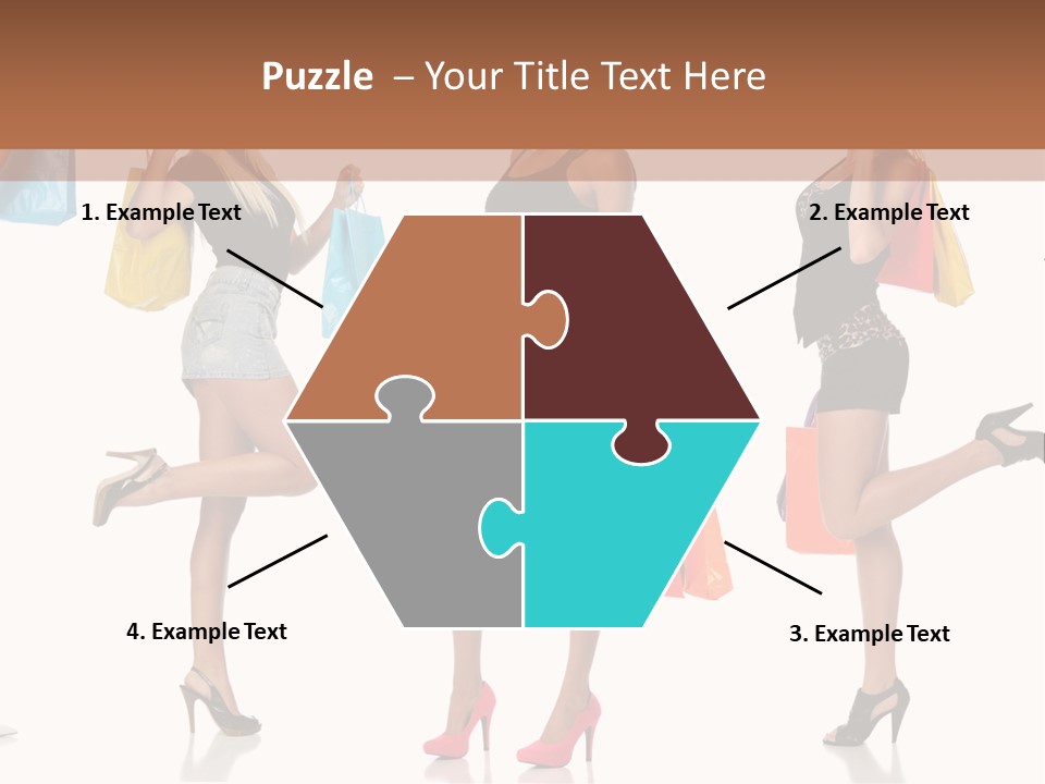 Shop Happy Holding PowerPoint Template