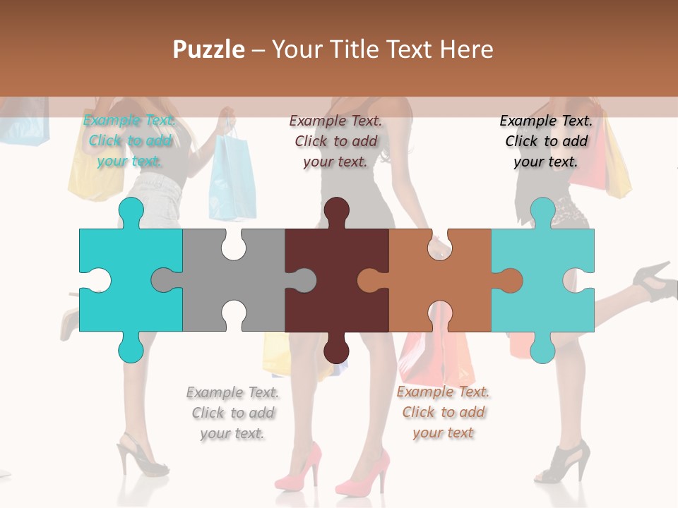 Shop Happy Holding PowerPoint Template