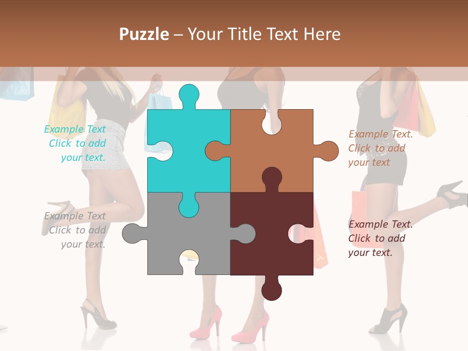 Shop Happy Holding PowerPoint Template