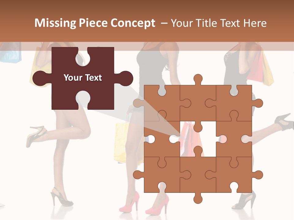 Shop Happy Holding PowerPoint Template