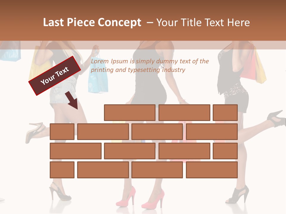 Shop Happy Holding PowerPoint Template