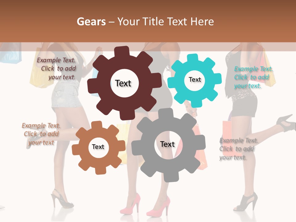 Shop Happy Holding PowerPoint Template