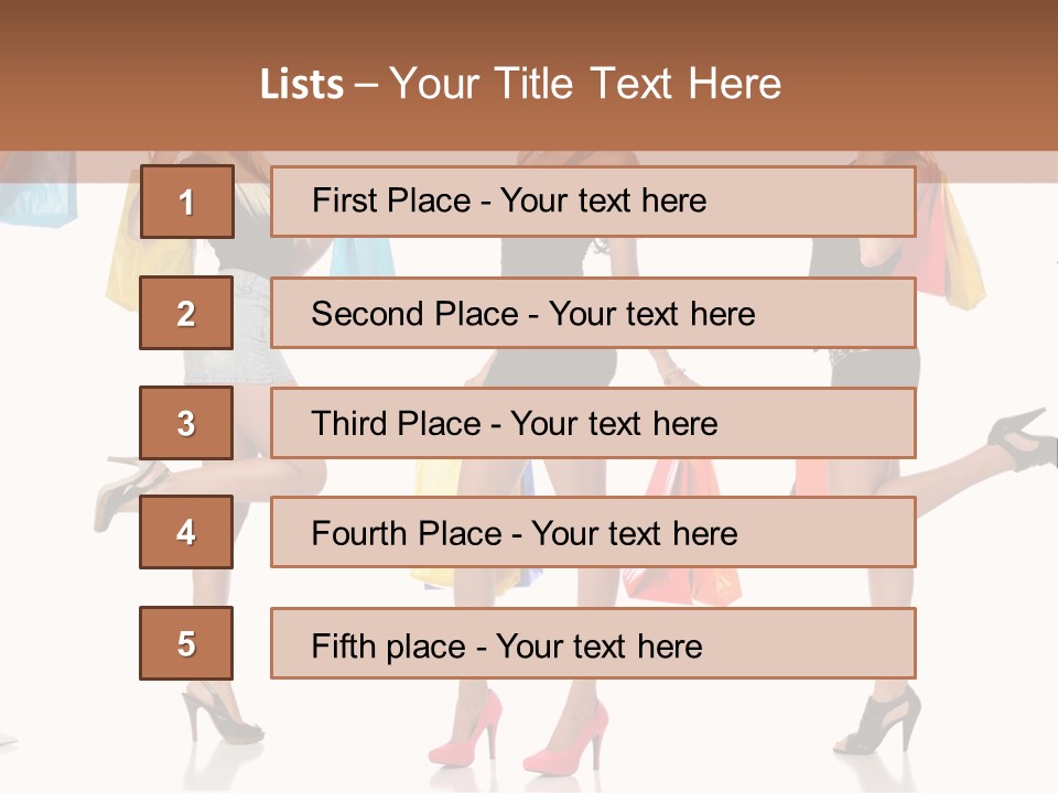 Shop Happy Holding PowerPoint Template