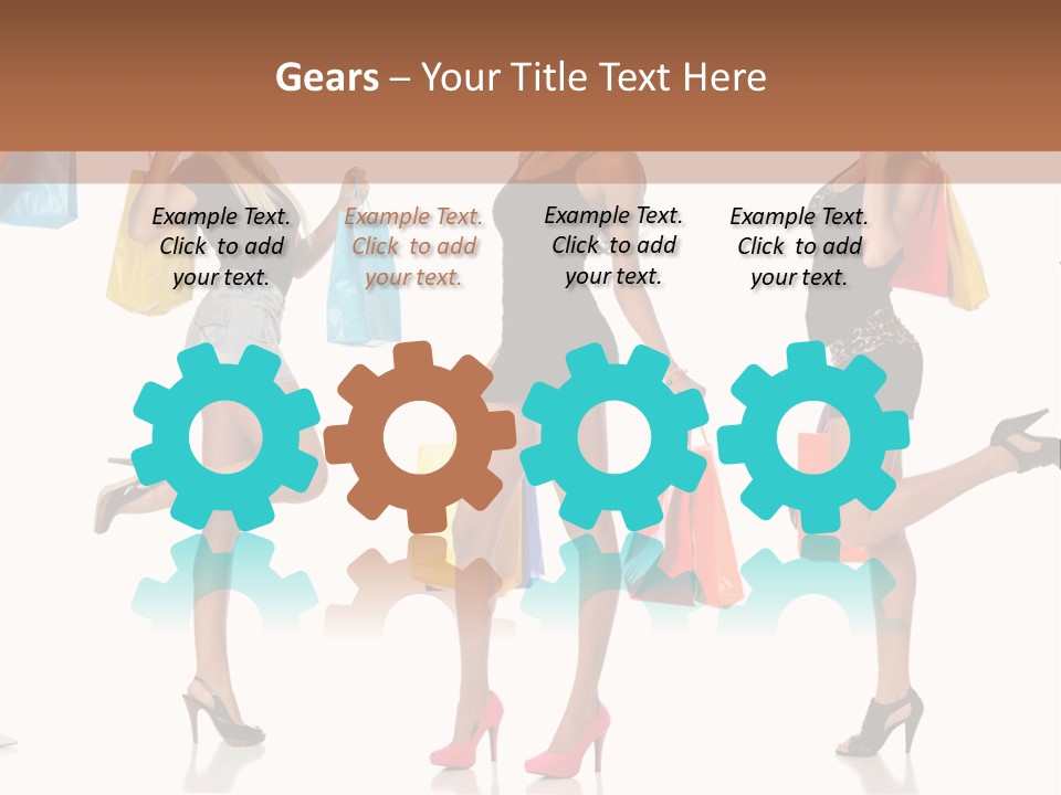 Shop Happy Holding PowerPoint Template