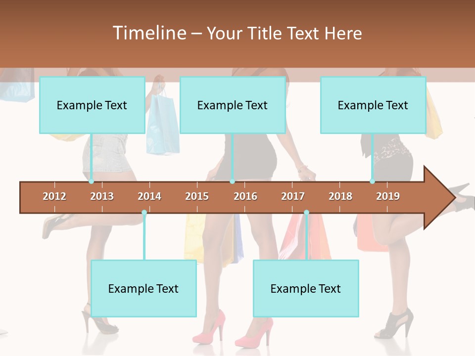 Shop Happy Holding PowerPoint Template