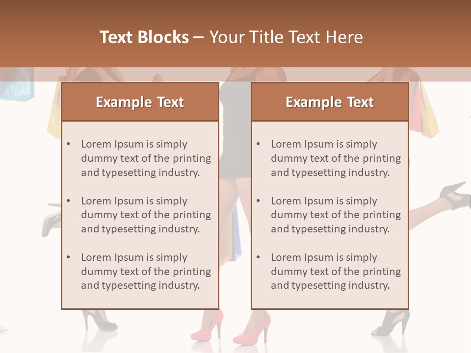 Shop Happy Holding PowerPoint Template
