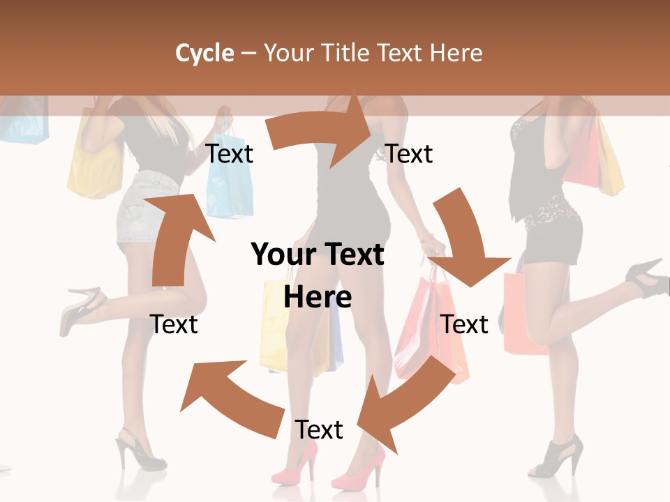 Shop Happy Holding PowerPoint Template