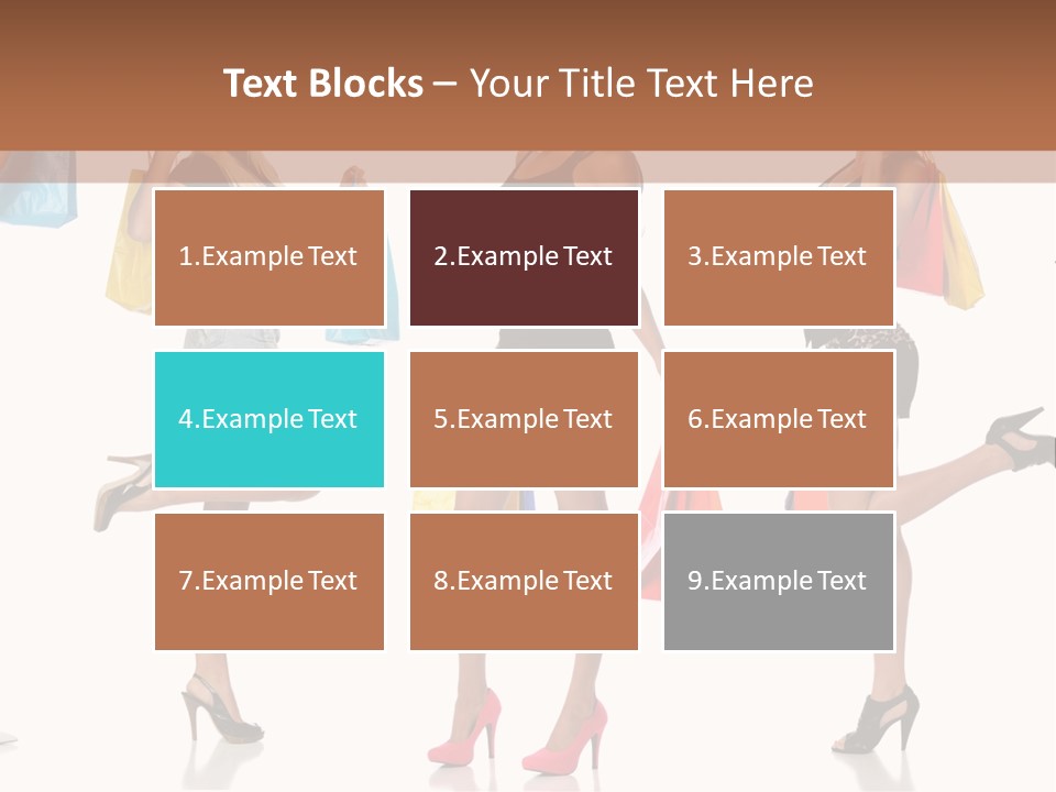 Shop Happy Holding PowerPoint Template